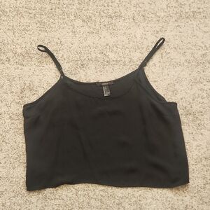 Black Sheer Crop Top